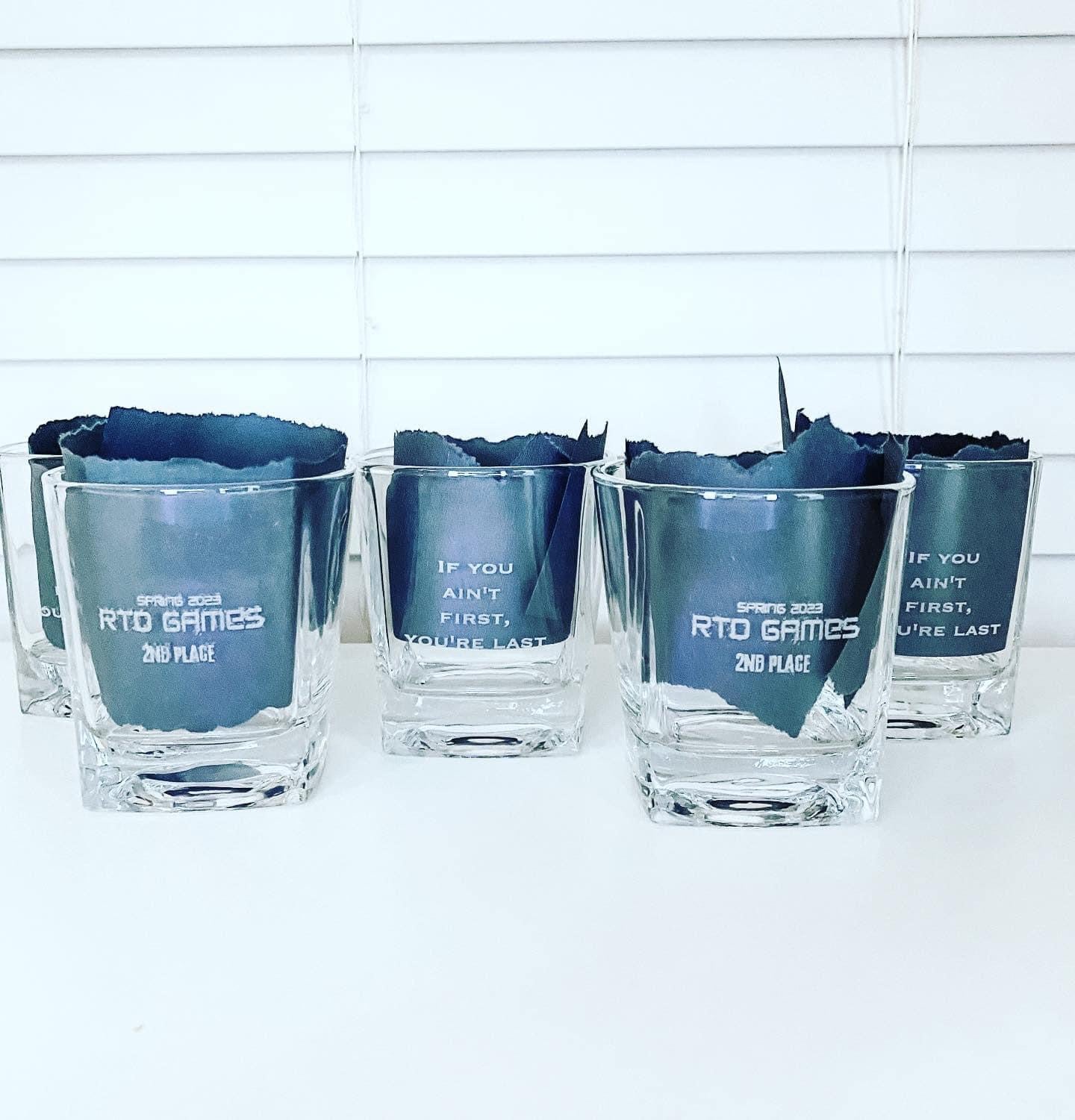 Engraved shot glasses